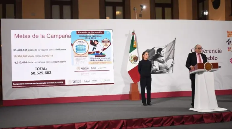 Inicia Salud campaña invernal de vacunación 2025-2026