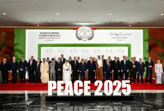 Líderes mundiales firman acuerdo de paz de Gaza