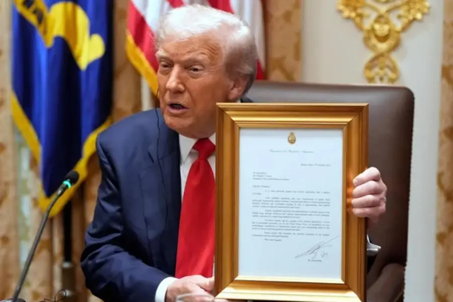Milei entrega carta a Trump nominándolo para el Nobel de la Paz
