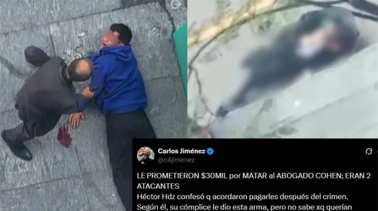 Le ofrecieron 30 mil por quitar la vida a David Cohen: Carlos Jiménez