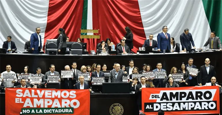 Aprueban diputados reformas a Ley de Amparo tras casi 16 horas de discusión
