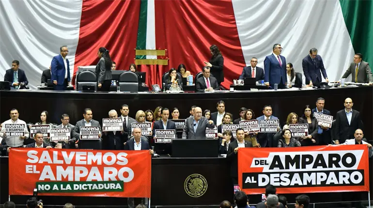 Se aprueba en lo general Ley de Amparo en San Lázaro