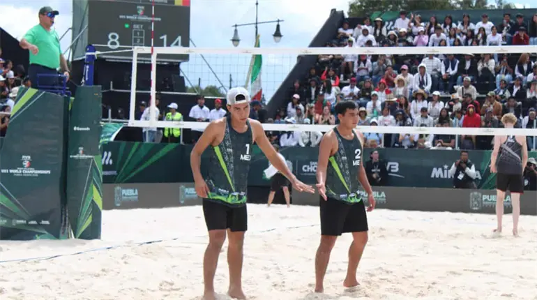 Tabasqueños que representan a México, caen en el Mundial Sub 21 de Voleibol de Playa