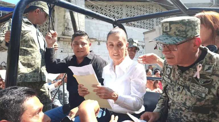 Arriba presidenta a SLP para supervisar la atención a la población