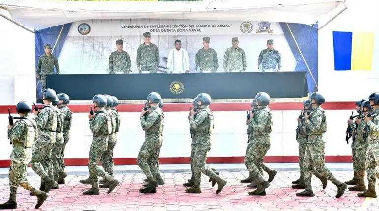 Asume Rogelio Bello Aguilar como comandante de la Quinta Zona Naval en Frontera