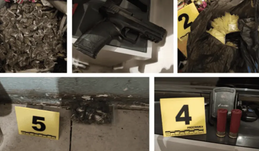 Aseguran en CDMX 400 dosis de droga y detienen a 4 personas tras cateo de inmueble