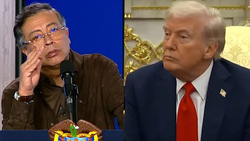 Crece tensión EE. UU. – Colombia; Trump llama ´narco´ a Petro y lo amenaza