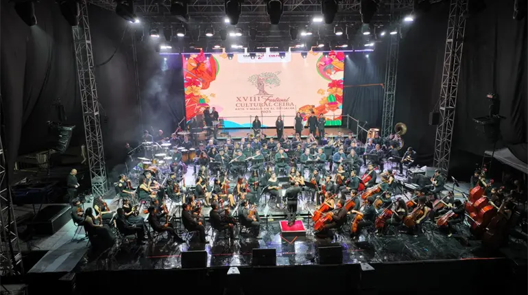 Luego de tres días de actividades artísticas y culturales concluye Festival Ceiba 2025