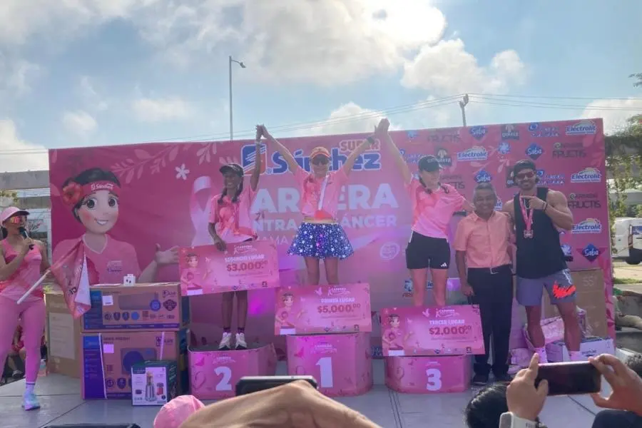 Belén Valdez gana la carrera contra el cáncer de mama de Súper Sánchez