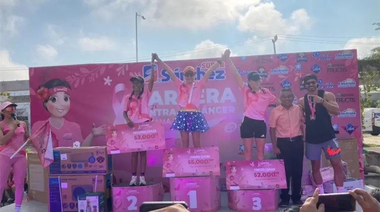 Belén Valdez gana la carrera contra el cáncer de mama de Súper Sánchez