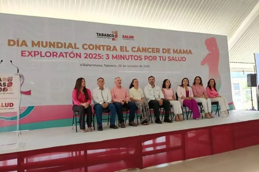 Cáncer de mama principal causa de muerte en Tabasco; destacan en jornada "Exploratón 2025: 3 minutos por la salud"