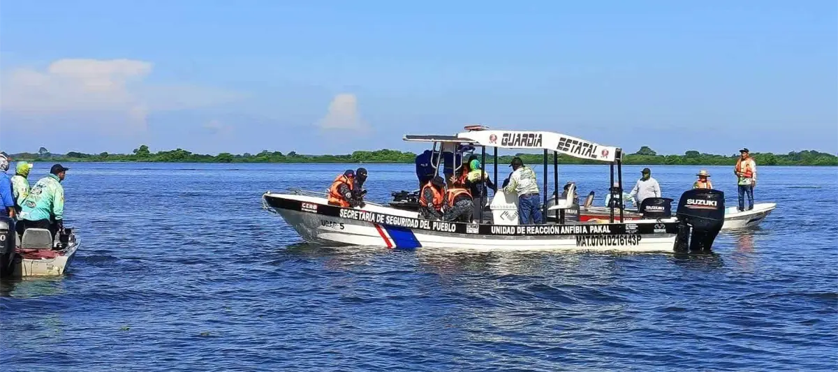 Un muerto y dos heridos deja descarga eléctrica en embarcación durante torneo de pesca en Catazajá