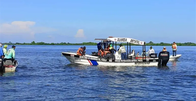 Un muerto y dos heridos deja descarga eléctrica en embarcación durante torneo de pesca en Catazajá