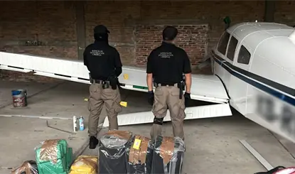 Aseguran avioneta y cocaína tras cateo en aeródromo de Chiapas