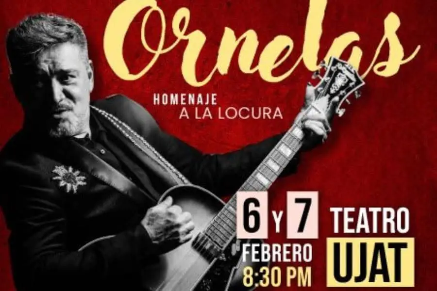 Raúl Ornelas en Villahermosa el 6 y 7 de febrero