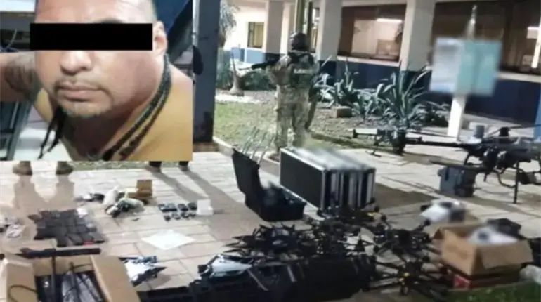 Detienen en Tamaulipas a operador de drones adaptados para lanzar explosivos