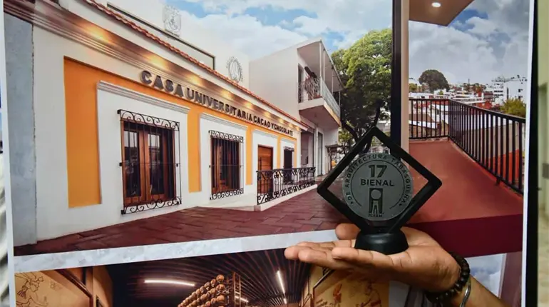 Obtiene Casa Universitaria del Cacao, primer lugar en Bienal de Arquitectura Tabasqueña 2025