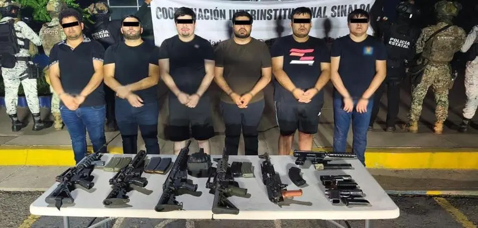 Detienen a 6 operadores de ´Los Chapitos´ en Sinaloa
