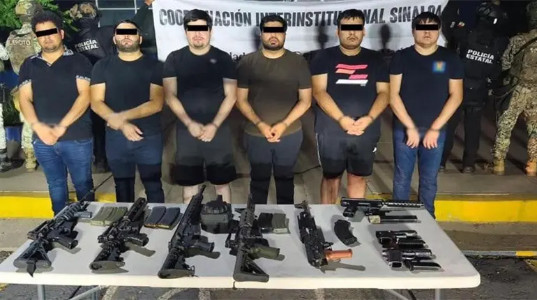 Detienen a 6 operadores de ´Los Chapitos´ en Sinaloa