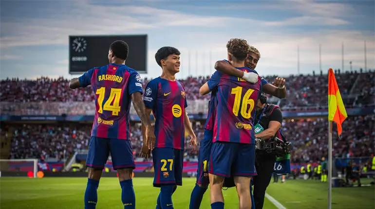 Barcelona golea al Olympiacos en Champions previo al Clásico ante Real Madrid