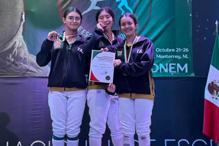 Delegación tabasqueña logra un oro y dos bronces en esgrima en el 1er Selectivo Nacional