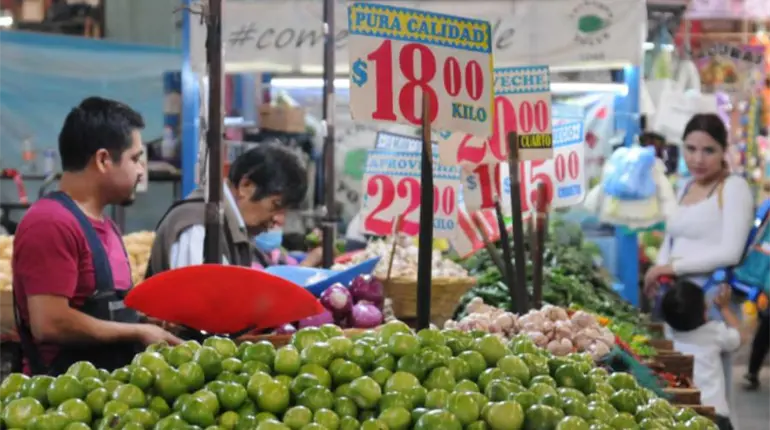 Inflación en México desacelera por primera vez en dos meses
