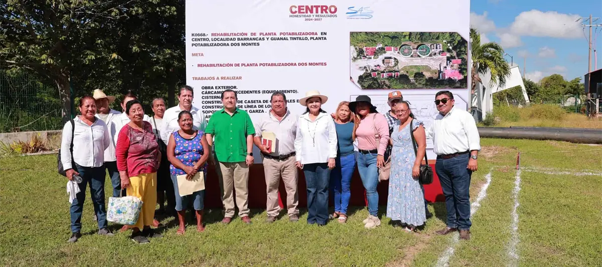 Inicia rehabilitación de Planta Potabilizadora Dos Montes
