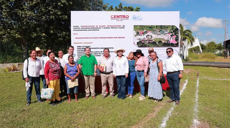 Inicia rehabilitación de Planta Potabilizadora Dos Montes