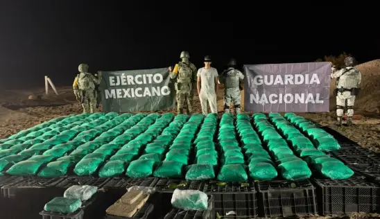 Aseguran en Sonora tractocamión con más de 1 tonelada de drogas; iban ocultas en cargamento de chiles