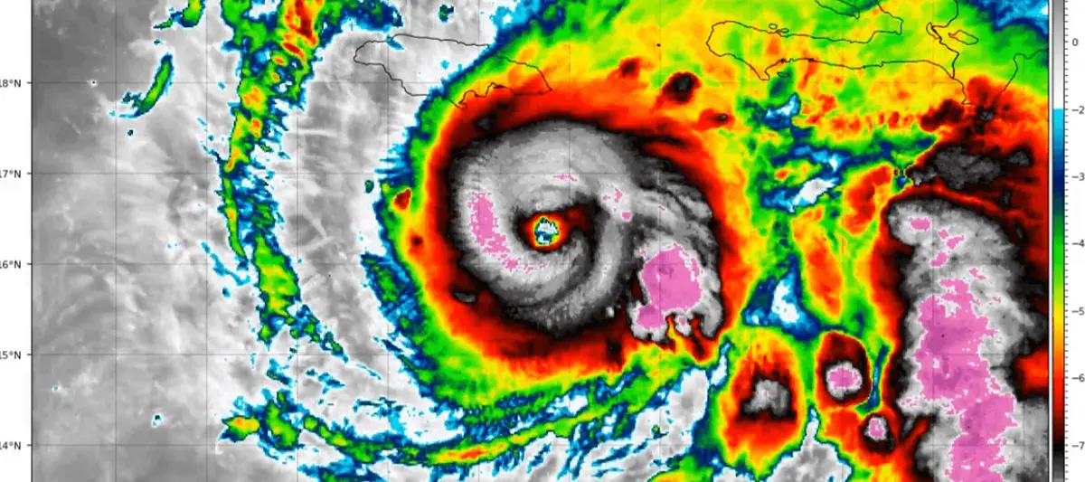 Huracán Melissa ya es categoría 4 en el Caribe este domingo