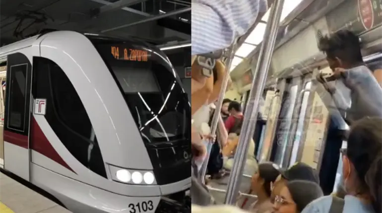 Sujeto muere al ser golpeado por un objeto mientras viajaba colgado de la ventana de un tren ligero en Guadalajara