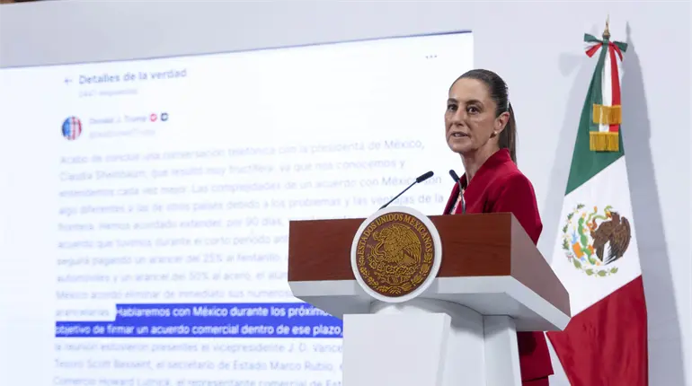 Sheinbaum habló con Trump vía telefónica para aplazar las barreras arancelarias