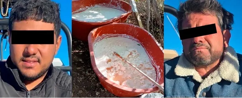 Desmantelan narcolaboratorio con más de mil litros y cien kilos de precursores químicos en Baja California