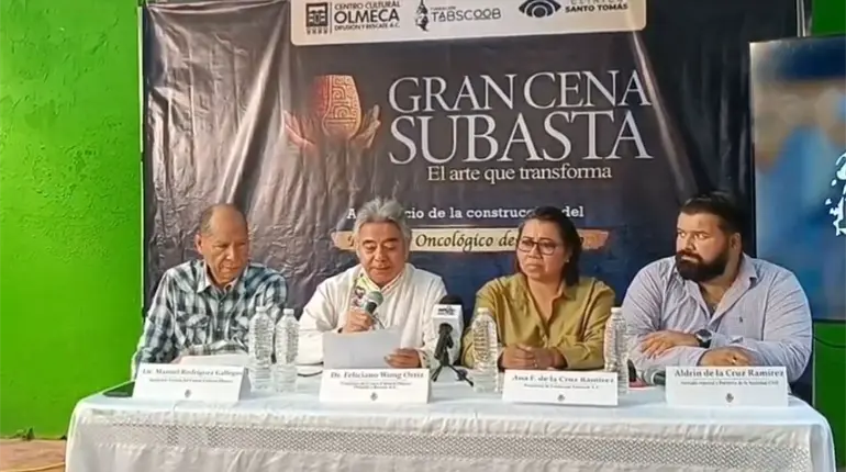 Presentan la Gran Cena Subasta´, a beneficio de la construcción del primer Hospital Oncológico de Tabasco
