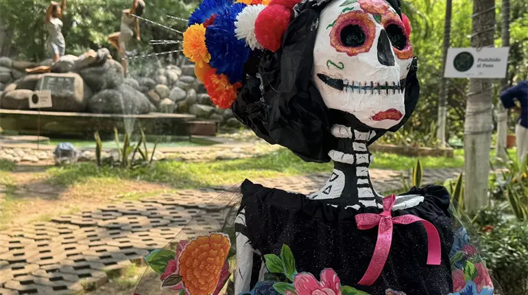 Mosaico gigante de catrina de 1,300 panes de muerto se elaborará en el programa "El Camino de las Ánimas" en Quinta Grijalva