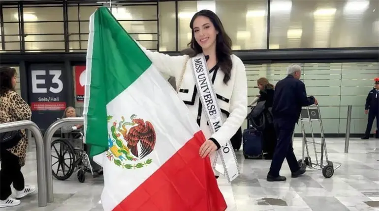 Fátima Bosch, Miss Universe México, ya se encuentra en Tailandia