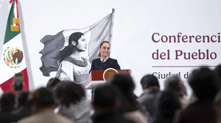 México no es piñata: Sheinbaum sobre cancelación de vuelos de EE. UU. al AIFA
