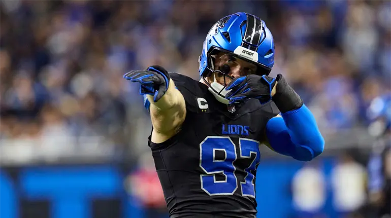 Aidan Hutchinson renueva con Lions y se convierte en el segundo defensivo mejor pagado de NFL
