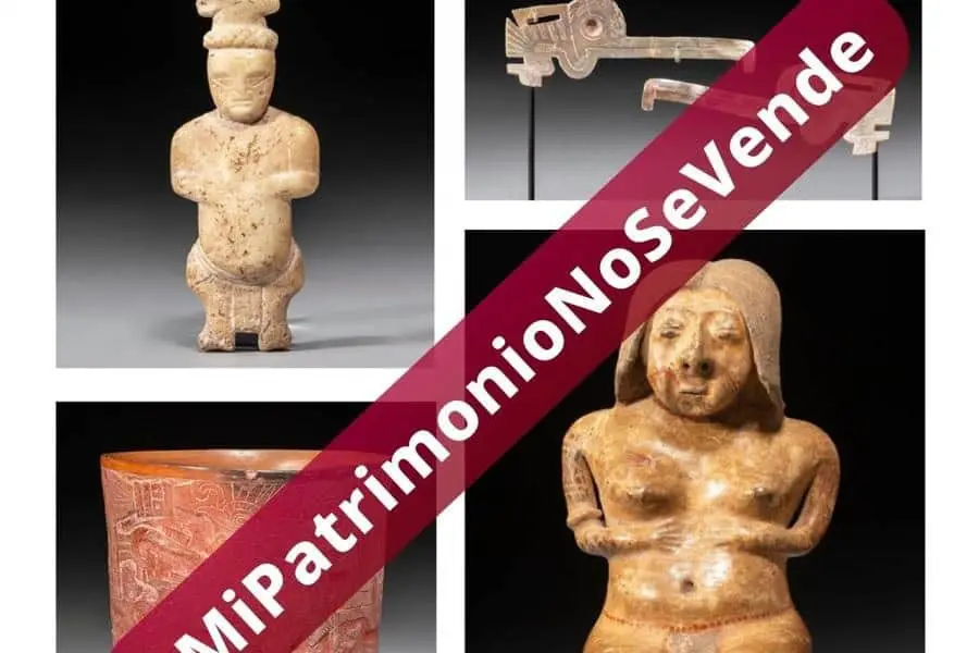 México pide a casa de subastas estadounidense detener puja de 15 piezas arqueológicas