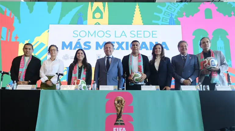 Fernando Quirarte, Carlos Salcido, Ramón Morales y Alejandra Orozco, embajadores tapatíos del Mundial