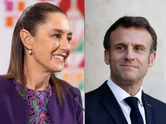 Macron buscará fortalecer relaciones económicas entre Francia y México en reunión con Sheinbaum