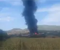 Se descarrila y explota tren de carga en Tepetitlán, Hidalgo