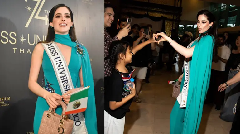 Fátima Bosch llega a la concentración oficial de Miss Universe