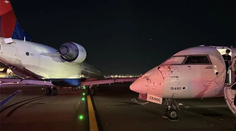 Chocan 2 aviones en aeropuerto de NY por falta de controladores aéreos