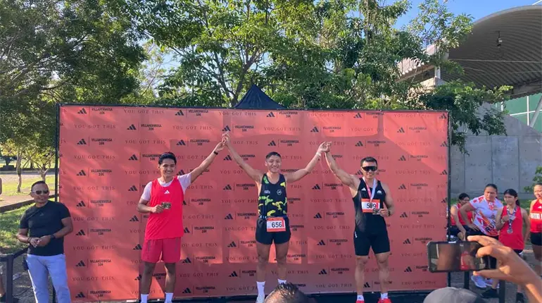 Belén Valdez y Luis Gerardo Hernández, triunfan en la carrera Adidas Villahermosa 2025