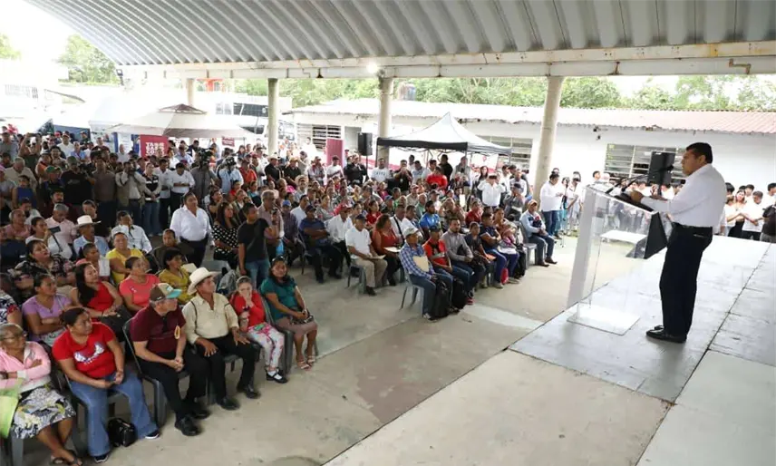 Presume May 100 mdp en obras en Tacotalpa este 2025