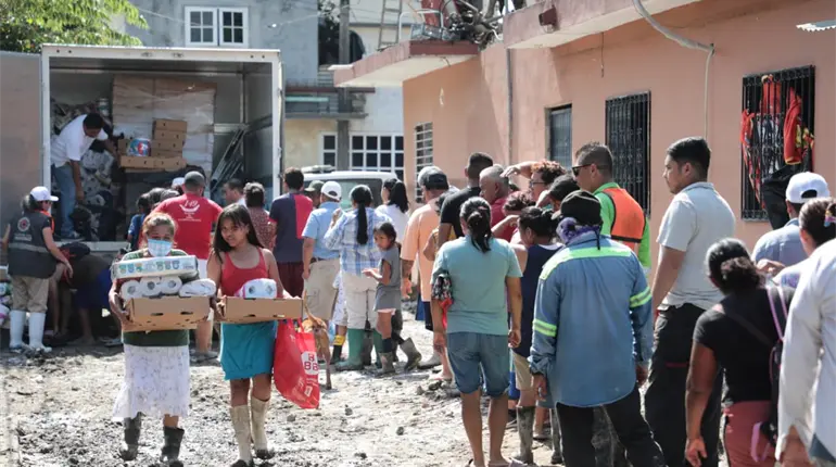 El lunes inicia segundo apoyo a damnificados tras inundaciones en 5 estados