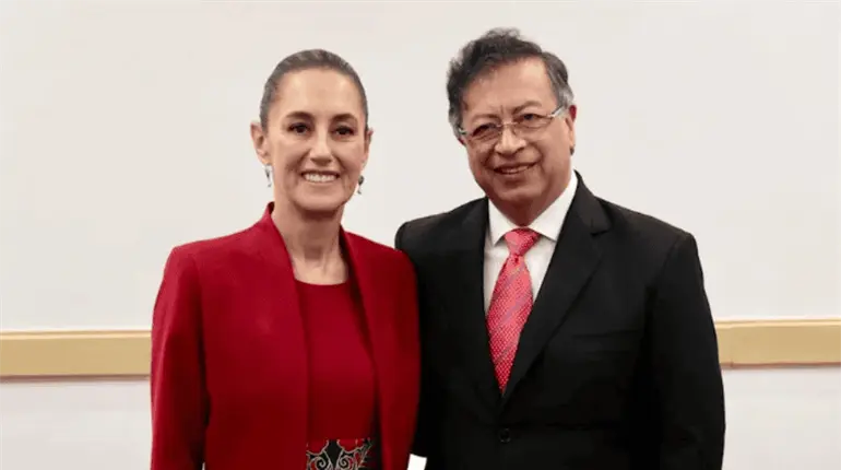 Externa Petro solidaridad y respaldo a Sheinbaum tras ser declarada no grata en Perú