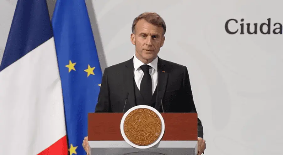 Vamos a luchar contra tráfico de bienes arqueológicos, advierte Macron desde México