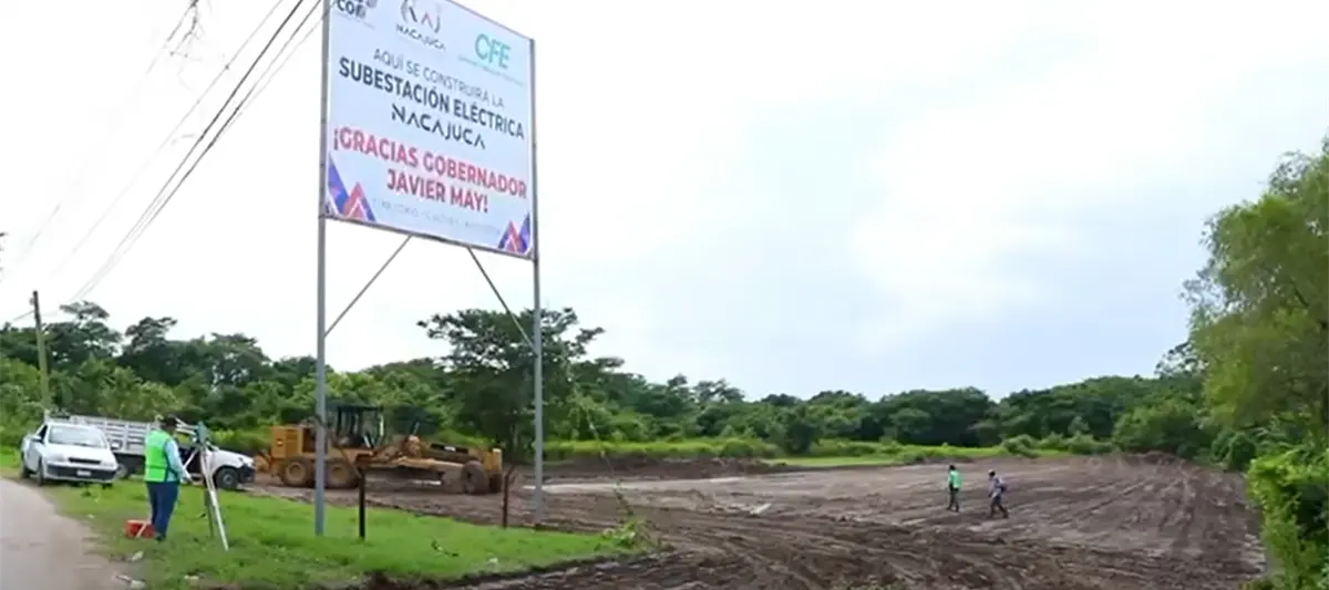 Construcción de la subestación eléctrica de Nacajuca concluirá entre 2026 y 2027: Diputado Morena